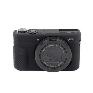 PULUZ Soft Silicone Protective Case for Canon EOS G7 X Mark II(Black)