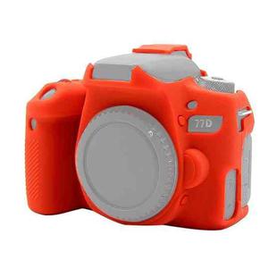 PULUZ Soft Silicone Protective Case for Canon EOS 77D(Red)
