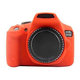 PULUZ Soft Silicone Protective Case for Canon EOS 1300D / 1500D(Red)