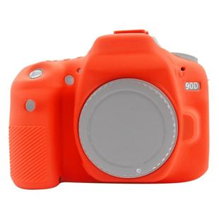 PULUZ Soft Silicone Protective Case for Canon EOS 90D(Red)