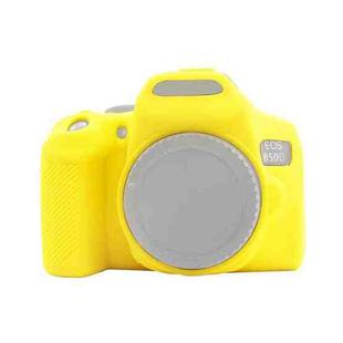 PULUZ Soft Silicone Protective Case for Canon EOS 850D(Yellow)