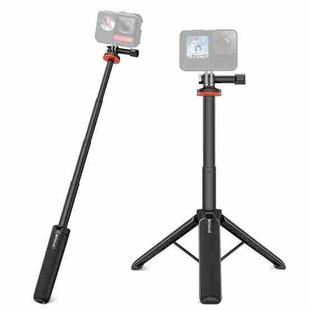 PULUZ Action Camera Extension Tripod Selfie Stick Stand for GoPro (Black)