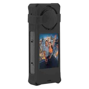 For Insta360 X5 PULUZ Silicone Protective Case with Lens Cover (Black)