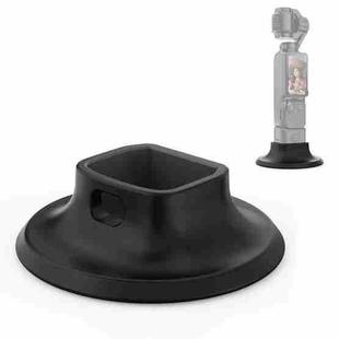 For DJI Osmo Pocket 3 PULUZ Adhesive Type Silicone Dock Desktop Base Bracket (Black)