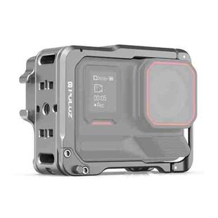 For Insta360 Ace Pro 2 PULUZ Aluminum Alloy Protective Cage Rig Dual Cold Shoe Housing Frame (Silver)