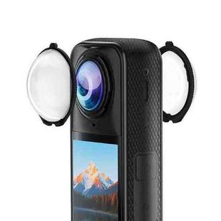 For Insta360 X5 PULUZ Standard Rotation PC Lens Guard  Protective Cover (Transparent)