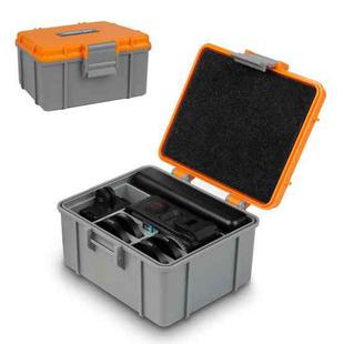 For DJI Osmo Action 5 Pro / 4 / 3 PULUZ Waterproof Hard Carrying Suitcase Outdoor Protective Storage Box (Grey)