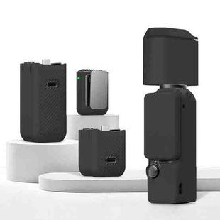For DJI OSMO Pocket 3 PULUZ 6 in 1 Body Lens Handle Screen Mic Silicone TPU Cover (Black)