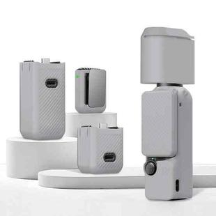 For DJI OSMO Pocket 3 PULUZ 6 in 1 Body Lens Handle Screen Mic Silicone TPU Cover (Grey)