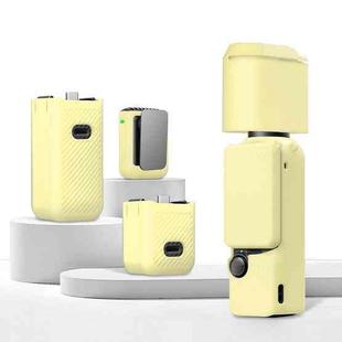 For DJI OSMO Pocket 3 PULUZ 6 in 1 Body Lens Handle Screen Mic Silicone TPU Cover (Yellow)