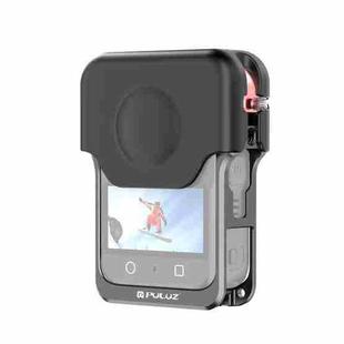 For DJI Osmo 360 PULUZ Aluminum Alloy Protective Cage Expansion Frame with Lens Cover (Black)