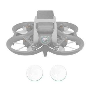 For DJI Avata 2pcs PULUZ Tempered Glass Drone Lens Film(Transparent)