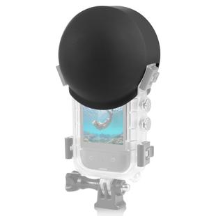 For Insta360 X3 PULUZ Invisible Dive Case Lens Guard Silicone Protective Cover (Black)
