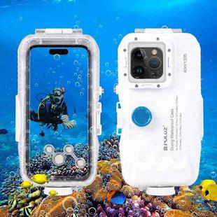 [US Warehouse] PULUZ 40m/130ft Waterproof Diving Case for iPhone 15 Pro Max / 15 Plus / 14 Plus / 14 Pro Max / 13 Pro Max / 12 Pro Max / 11 Pro Max, with One-way Valve Photo Video Taking Underwater Housing Cover