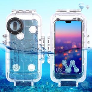 PULUZ PULUZ 40m/130ft Waterproof Diving Case for Huawei P20, Photo Video Taking Underwater Housing Cover(Transparent)