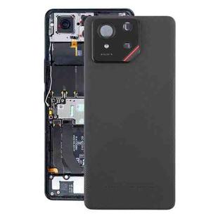For Asus ROG Phone 9 5G Original Glass Battery Back Cover with Camera Lens Cover(Matte Black)