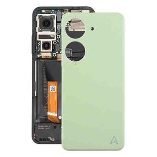 For Asus Zenfone 10 AI2302 Leather Material Battery Back Cover(Black)