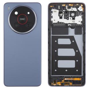 For ZTE Blade V70 Max Plastic Battery Back Cover with Middle Frame / Camera Lens Cover(Purple)
