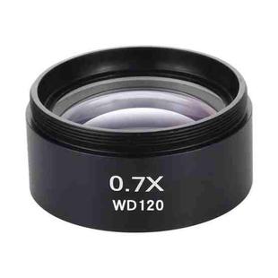 Stereo Microscopes Auxiliary Objective Lens Barlow Lens Magnifier 0.7X WD120