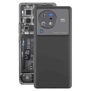 For vivo X80 Pro Battery Back Cover with Camera Lens Cover(Black)