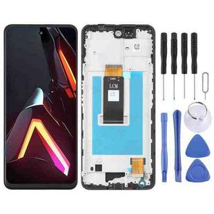 For ZTE nubia Neo 3 5G LCD Screen Digitizer Full Assembly with Frame (Black)