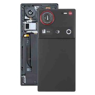 For ZTE nubia Z70 Ultra NX733J NX736J Glass Battery Back Cover with Camera Lens Cover(Black)