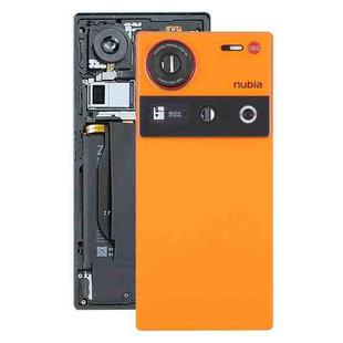 For ZTE nubia Z70 Ultra NX733J NX736J Glass Battery Back Cover with Camera Lens Cover(Orange)