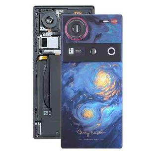For ZTE nubia Z70 Ultra NX733J NX736J Glass Battery Back Cover with Camera Lens Cover(Blue)