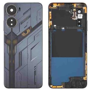 For ZTE nubia Neo 5G 8150N Plastic Battery Back Cover with Middle Frame / Camera Lens Cover(Black)
