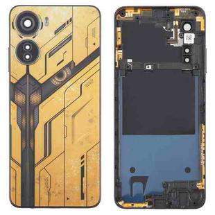 For ZTE nubia Neo 5G 8150N Plastic Battery Back Cover with Middle Frame / Camera Lens Cover(Yellow)