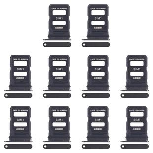 For Xiaomi 15 10pcs Original SIM Card Tray + SIM Card Tray (Black)