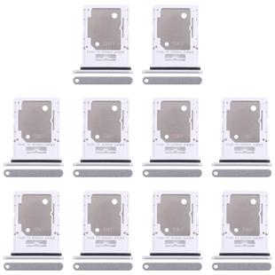 For Xiaomi Redmi Note 14 5G 10pcs Original SIM + SIM / Micro SD Card Tray (Silver)
