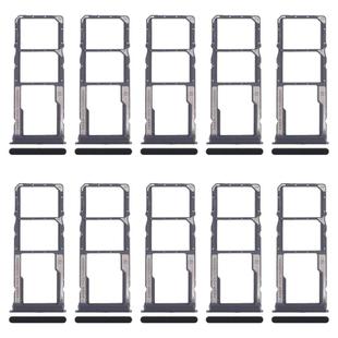 For Xiaomi Redmi 14R 5G 10pcs Original SIM Card Tray + SIM Card Tray + Micro SD Card Tray (Black)