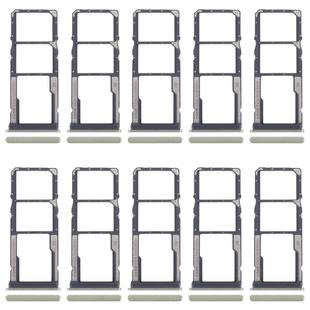 For Xiaomi Redmi 14R 5G 10pcs Original SIM Card Tray + SIM Card Tray + Micro SD Card Tray (Green)