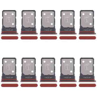 For Motorola Edge 50 Neo 10pcs Original SIM Card Tray + SIM Card Tray (Red)