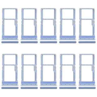 For Motorola Moto G31 XT2173-3 10pcs Original SIM + Micro SD Card Tray (Blue)