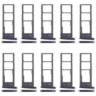 For Motorola Moto G6 10pcs Original SIM Card Tray + SIM Card Tray + Micro SD Card Tray (Black)