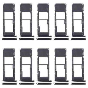For Motorola Moto G7 Plus 10pcs Original SIM + Micro SD Card Tray (Black)