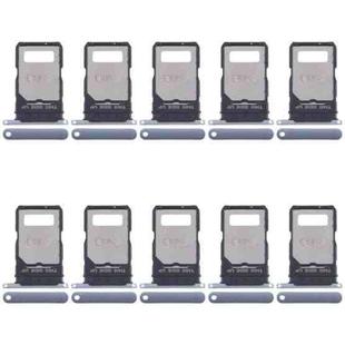 For Motorola Edge 50 Fusion 10pcs Original SIM Card Tray + SIM Card Tray (Blue)