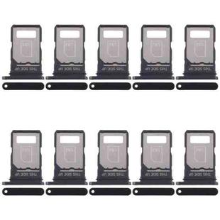 For Motorola Edge 40 Neo XT2307-1 10pcs Original SIM Card Tray (Black)