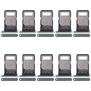 For Motorola Edge 40 Neo XT2307-1 10pcs Original SIM Card Tray (Green)