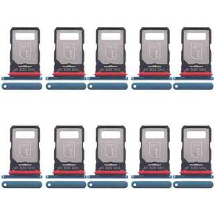 For Motorola Edge 40 Neo XT2307-1 10pcs Original SIM Card Tray (Blue)