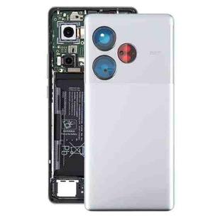 For Realme GT 6T Original Back Cover(Silver)