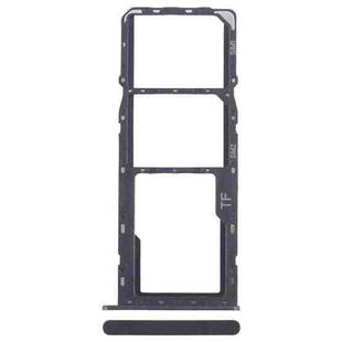 For ZTE Blade A35 SIM Card Tray + SIM Card Tray + Micro SD Card Tray (Black)