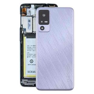 For TCL 40 R T771K Original Back Cover with Camera Lens Cover(Purple)