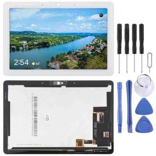 For Google Nest HUB Max Original LCD Screen with Digitizer Full Assembly (White)
