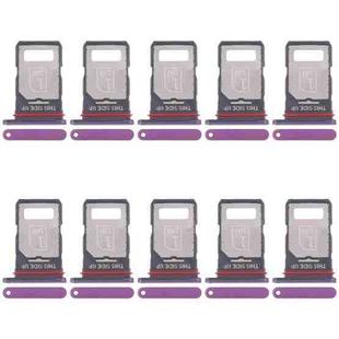 For Motorola Edge 60 Pro 10pcs Original SIM Card Tray + SIM Card Tray (Purple)