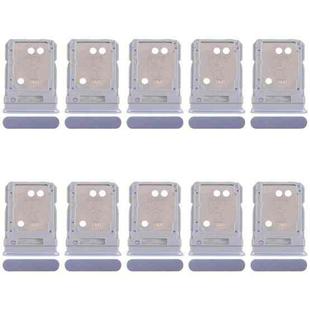 For Realme 12+ 5G RMX3867 10pcs Original SIM Card Tray + SIM Card Tray / Micro SD Card Tray (Blue)