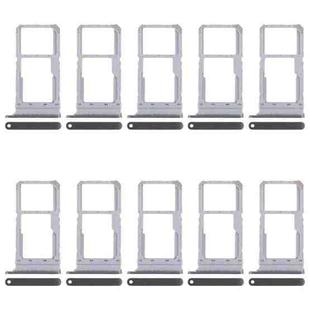 For Realme Narzo N65 5G CPH2639 10pcs Original SIM Card Tray + SIM Card Tray / Micro SD Card Tray (Dark Green)