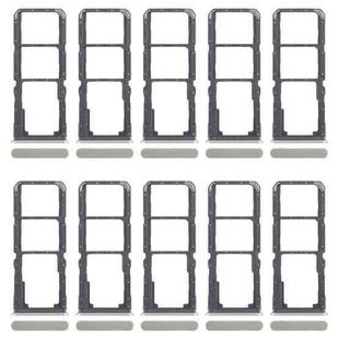 For Realme C67 5G 10pcs Original SIM Card Tray + SIM Card Tray + Micro SD Card Tray (Green)
